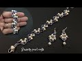 Wedding Beaded Bracelet/Pearls &amp; Crystal Beads/ DIY Jewelry Making Tutorial/@PinisettyPearlCrafts