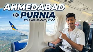 Ahmedabad to Purnia flight Star air my first video this video shooting phone Samsung Galaxy s24 Fe