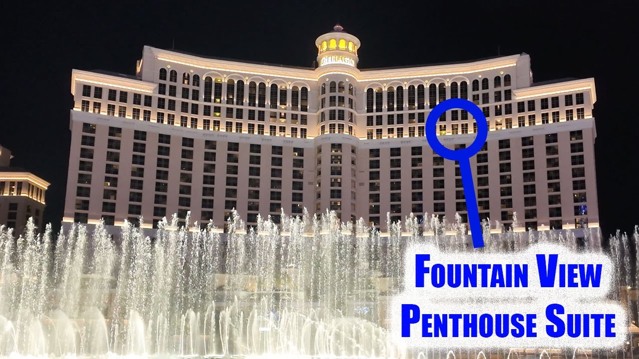 Пентхаус с видом на фонтан в отеле Bellagio Las Vegas