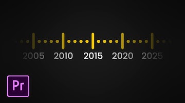 Create Scrolling TIMELINE YEAR Animation in Premiere Pro