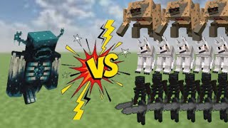 |Warden vs All Mutant mob in Minecraft 😮||Mob Battle|🤩 #minecraft #gaming