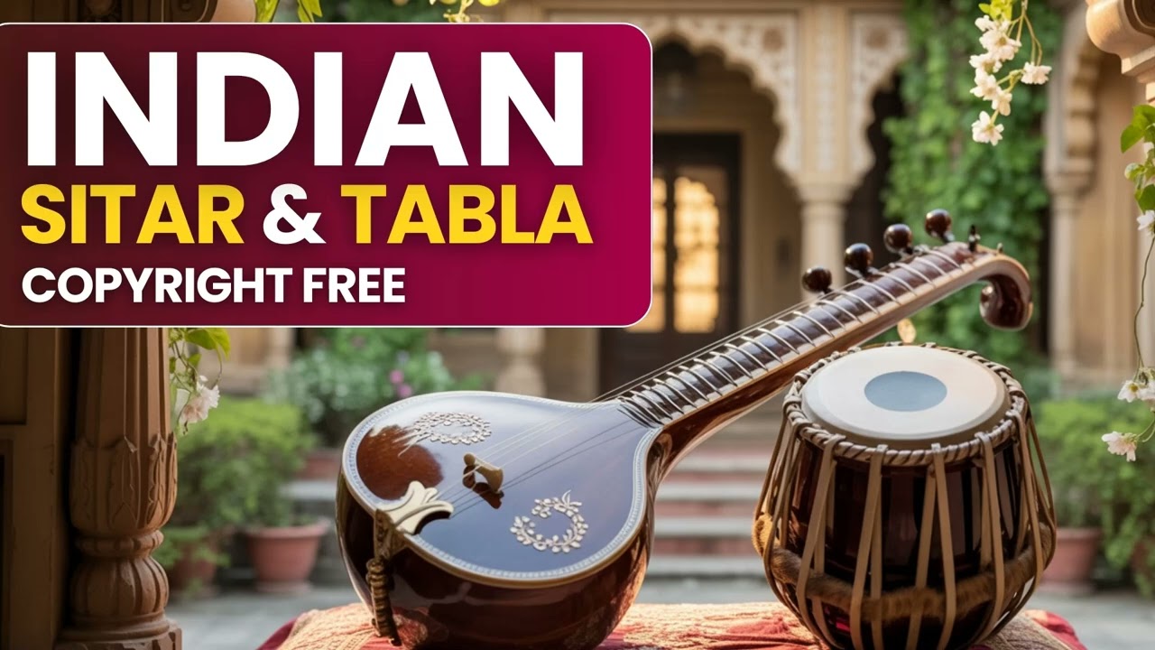 Yoga Flow with Sitar | Tabla Indian Classical Meditation Copyright Free