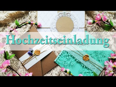 Video: So Erstellen Sie Ihre Eigene Hochzeitseinladung