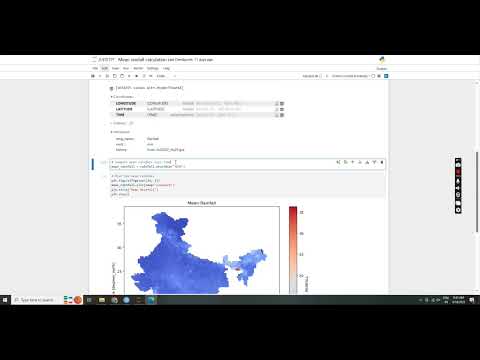 mean rainfall plot using IMD data in Python