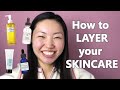 How to layer your skincare products that ACTUALLY WORKS: Basics Skincare Routine