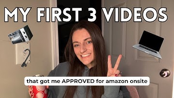 EMBARRASSING 😭 MY AMAZON ONSITE VIDEO EXAMPLES | The 3 videos that got me approved