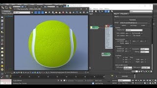 3ds max model a tennis ball screenshot 2