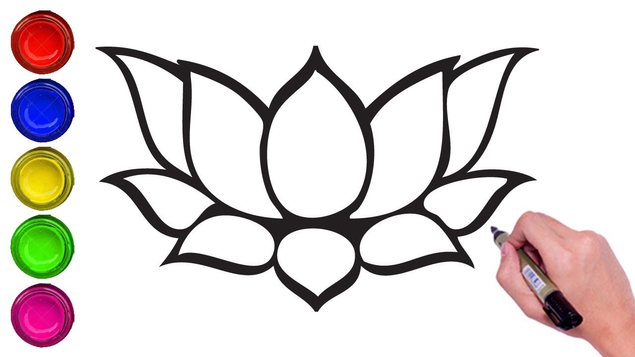 Discover more than 149 easy simple lotus drawing best - seven.edu.vn