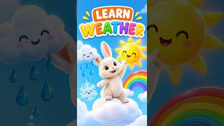 Learn Weather for Kids Learn Sunny Cloudy Rainy Windy Snowy Stormy Preschool Learning