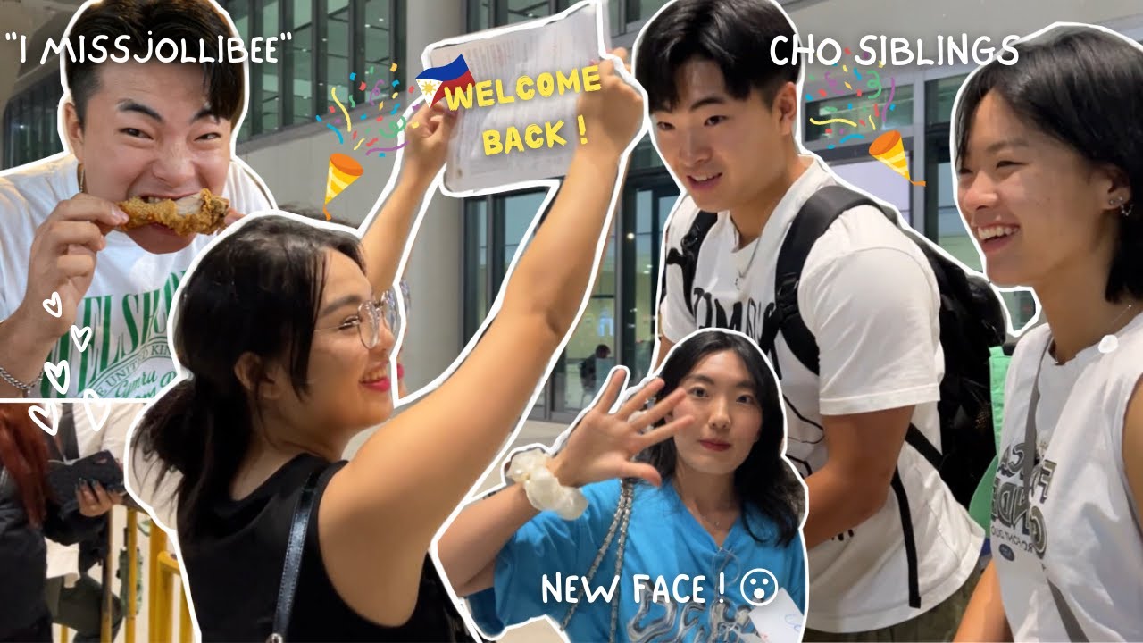 KOREAN COUSINS ARE BACK TO THE PHILIPPINES 🇵🇭🥳 Jollibee feast muna ! (Cho Cousins Reunion)