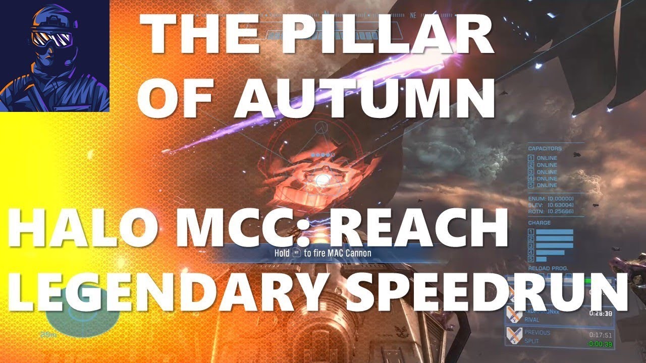 Halo MCC: Reach Legendary Speedrun Part 9 - The Pillar of Autumn - YouTube