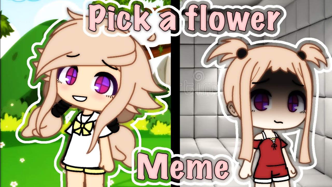 🍃Pick a flower🍃 •meme• 🍂 Gacha life🍂 YouTube