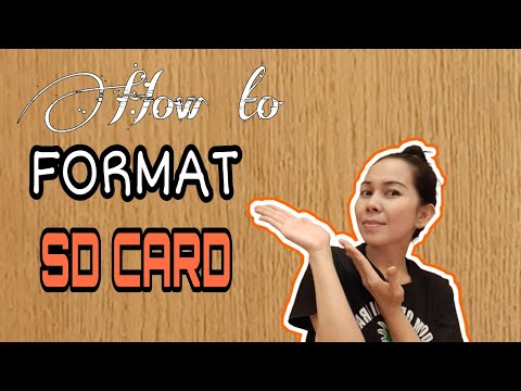 Video: Paano Mag-format Ng Isang Memory Card