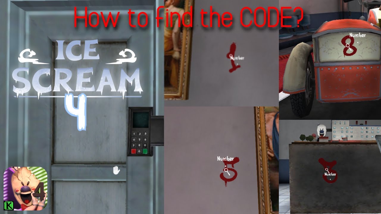 How to find the door code in Ice Scream 4 version 1.0