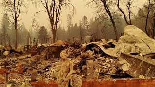 The camp fire began on nov. 8, 2018 and has since become deadliest
most destructive wildfire in california history. drone footage shows
dest...