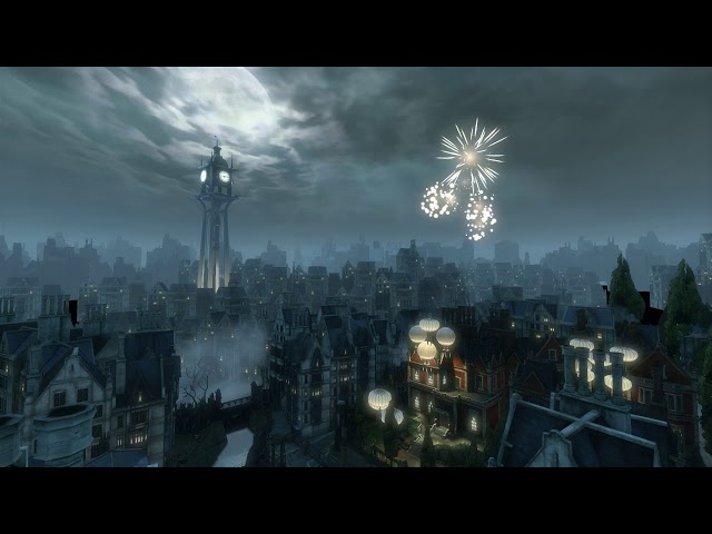 Dishonored (ASMR/Sleep Aid) lady boyle's last party - Ambient Sounds {Wind and fireworks} class=