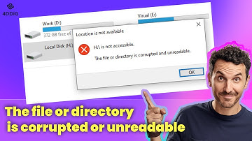 [5 Ways] The File Or Directory Is Corrupted Or Unreadable in Windows 11/10 | |Hard Drive Won
