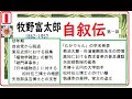 「牧野富太郎,自叙伝」,1~4,集成,「らんまん,」,予習,※【解説,朗読,】,by,DJ,イグサ,＠,イサナ,朗読館