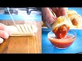 Mini Puff Pastry Wrapped Hot Dogs - How To Make Korean Sausage Bread