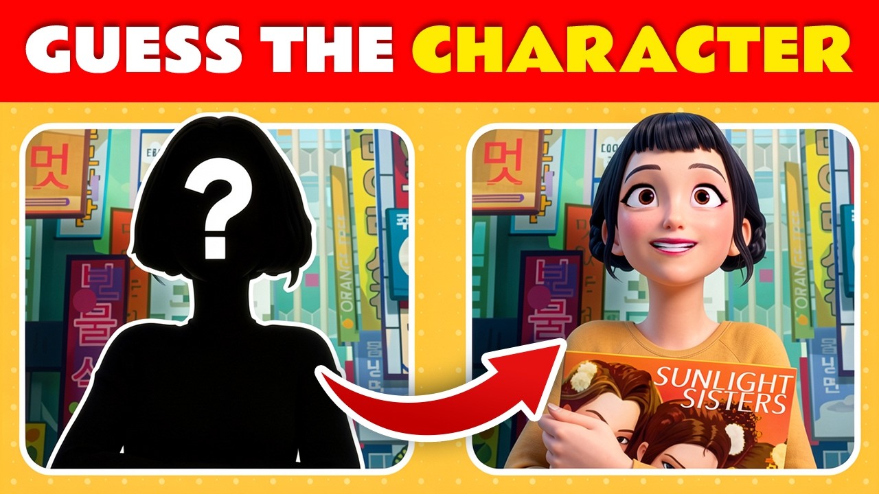 Guess KPop Demon Hunters Character by Silhouette 🎤 😈 Which Character Is Hidden in The Frame?