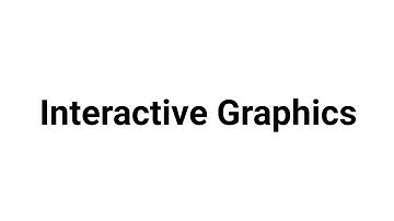 Interactive Computer Graphics