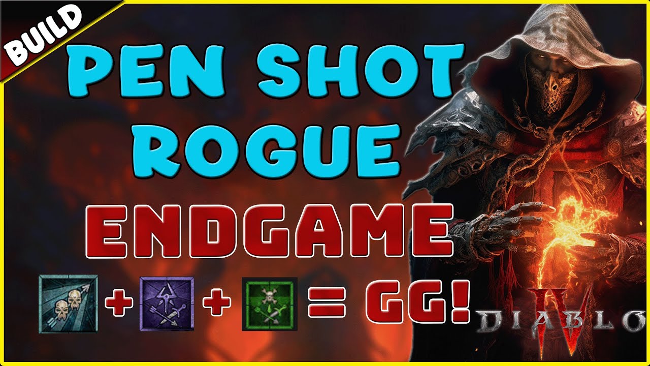 Diablo 4 - NEW BEST Rogue Penetrating Shot ENDGAME Build - Level 50 ...