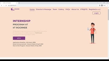 IIT Roorkee|| spark|| internship program|| eligibilty ||how to apply