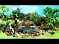 Safari Diorama and North American Wild Animal Figurines Collection