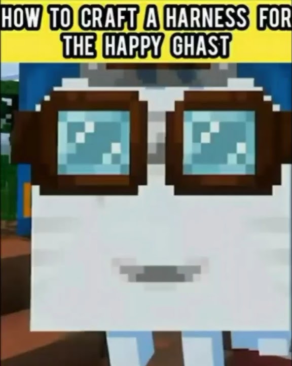 MINECRAFT HOW TO CRAFT A HARNESS FOR THE HAPPY GHAST #shorts #minecraft  #minecraftnews