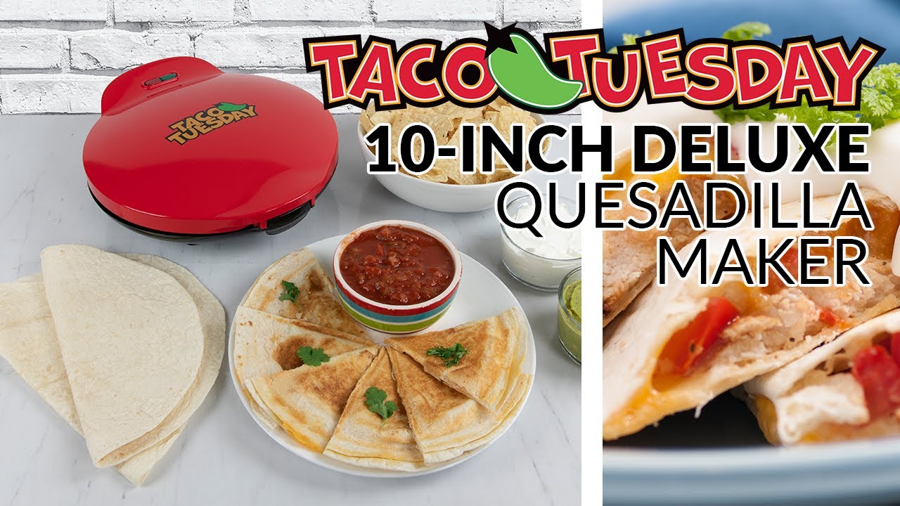 Taco Tuesday TCTEQM10RD 10 Electric Quesadilla Maker - 20512940