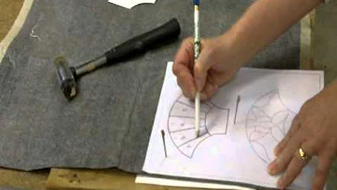 Jeanne Shows How To Trace A Pattern For Making A F...