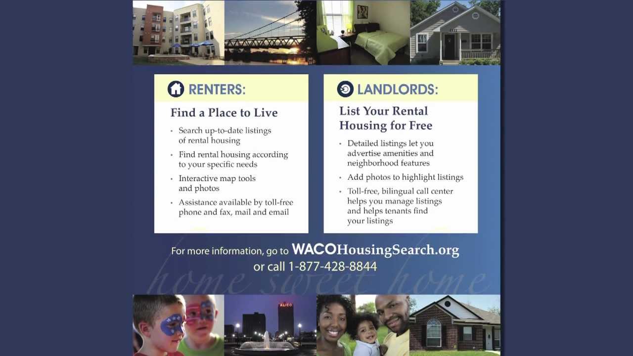 Waco Housing Search site YouTube