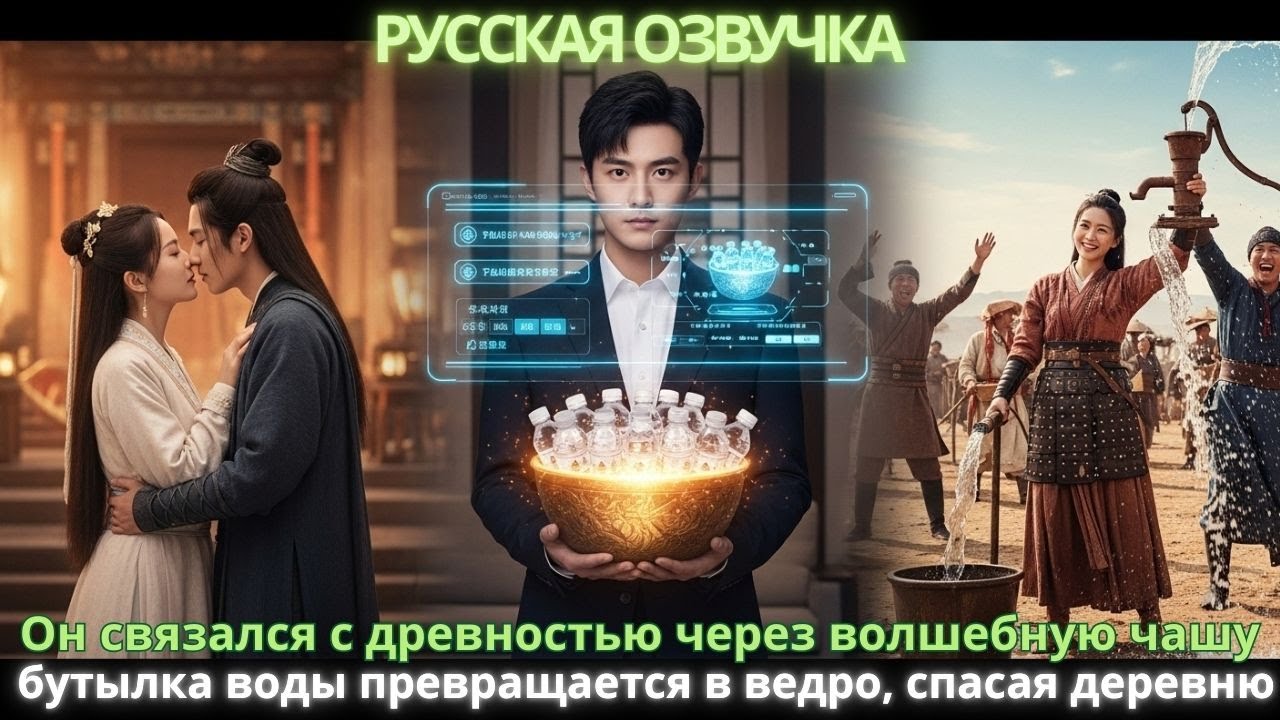 Он связался с древностью через волшебную чашу: бутылка воды превращается в ведро, спасая деревню