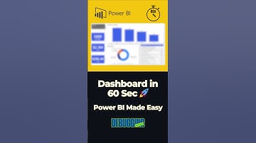 Your First Power BI Dashboard in 60 Seconds