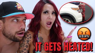 ANGRY &quot;KAREN&quot; REAR ENDS CAR AND BLAMES US!!