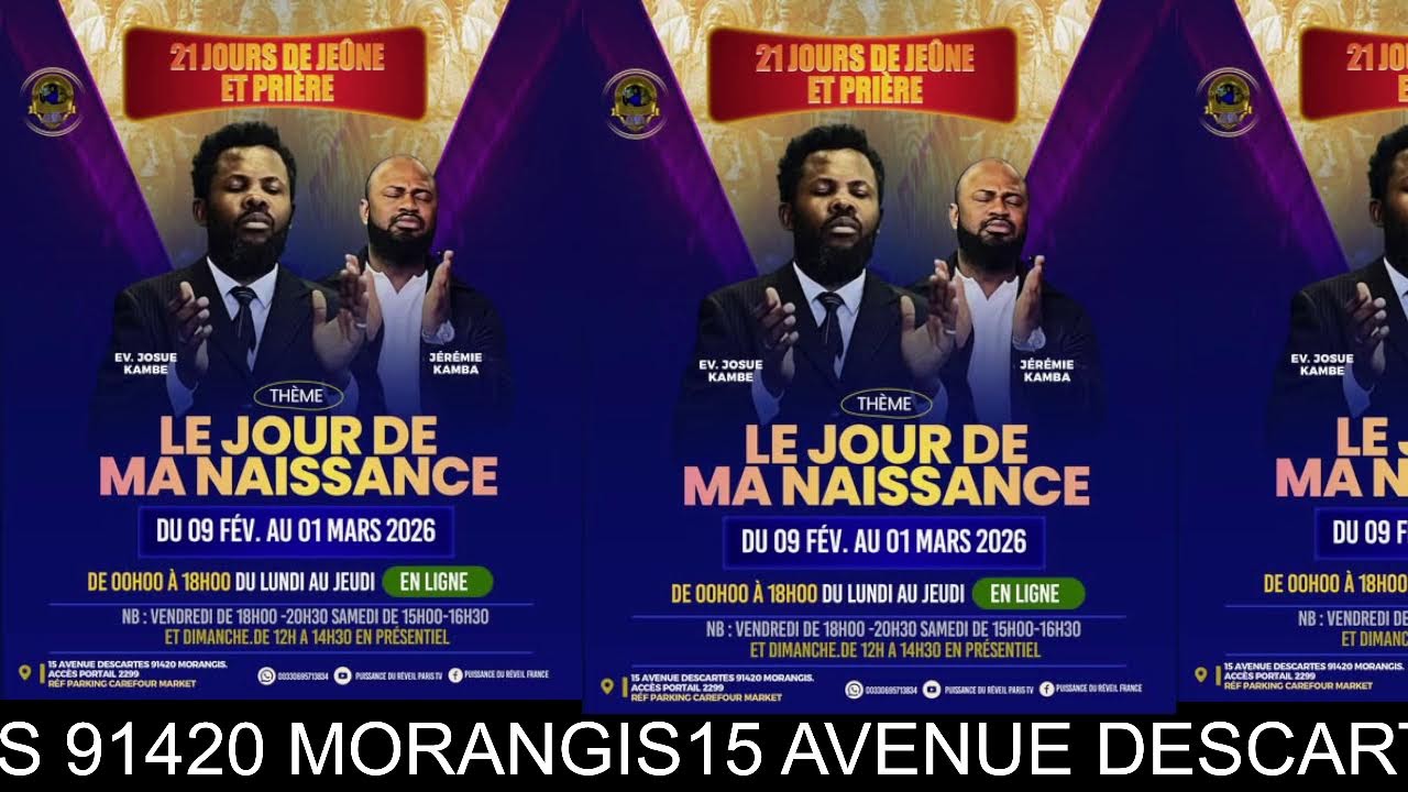 SPÉCIAL 21 JOURS DE JEUNE ET PRIÈRE   THÈME/ LE JOURS DE MA NAISSANCE