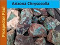 Rockhounding Arizona Chrysocolla