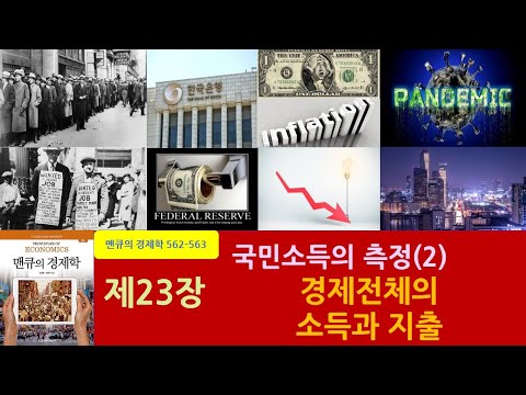 맨큐의 경제원론 : 제23장 국민소득의 측정(2)- 1. 경제전체의 소득과 지출(p.562-563)