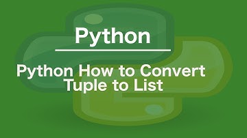 Python How to Convert Tuple to List