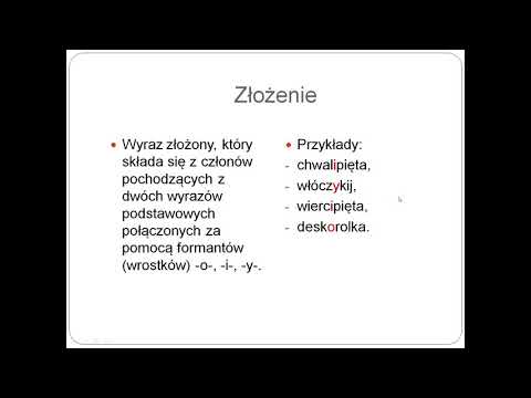 6. Wyrazy złożone