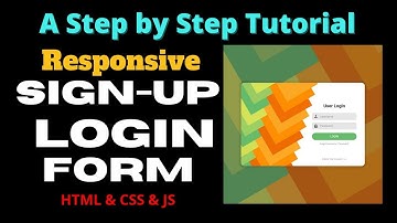 🔴 Responsive Login & Registration Form Using HTML & CSS & JS | Sliding Sign In & Sign Up Form