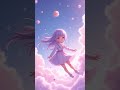 昼の空のアニメ少女 / Hacks Fluffy Anime Girl Floating Throu