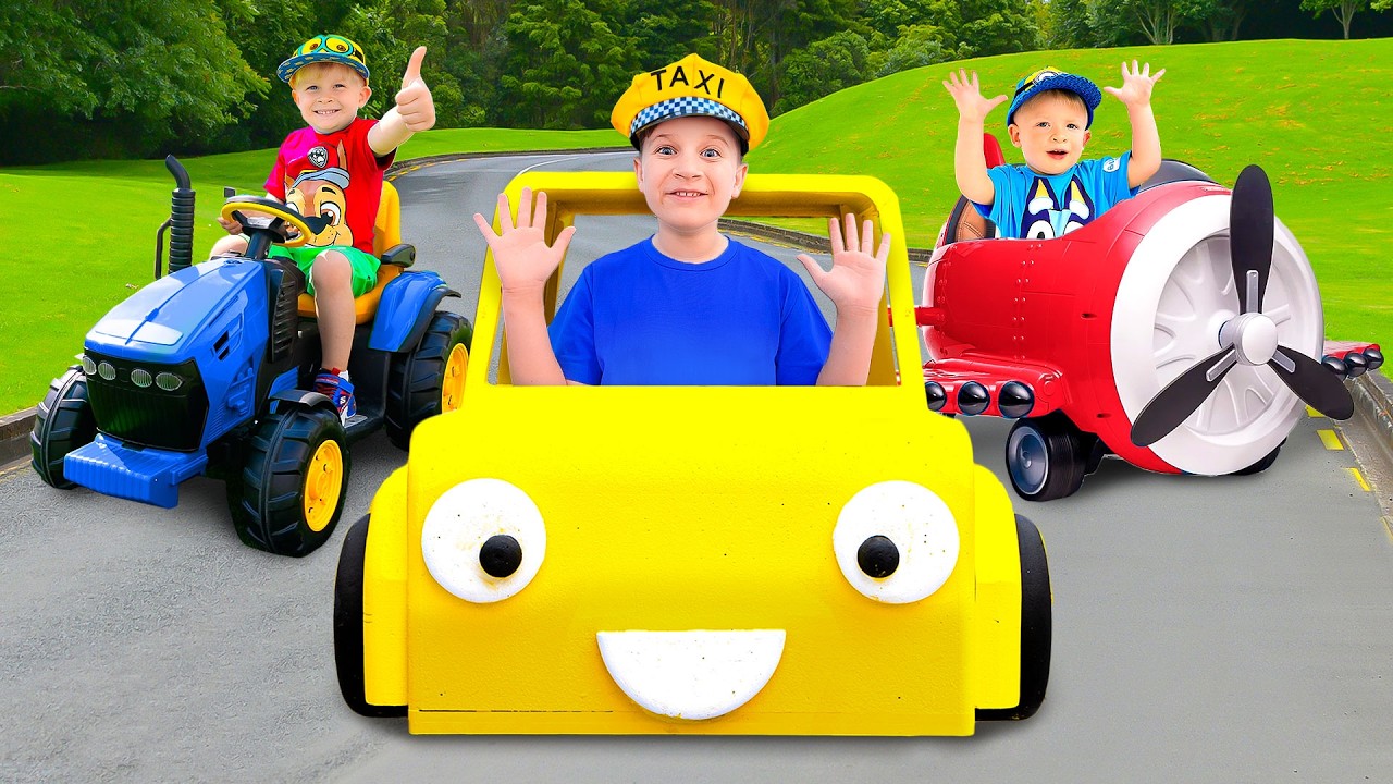 Koleksi Cerita Oliver dan Adam: Pengembaraan Teksi, Kapal Terbang dan Banyak Lagi!