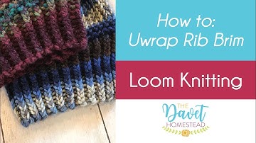 Loom Knitting: Rib Stitch using the Ewrap Knit