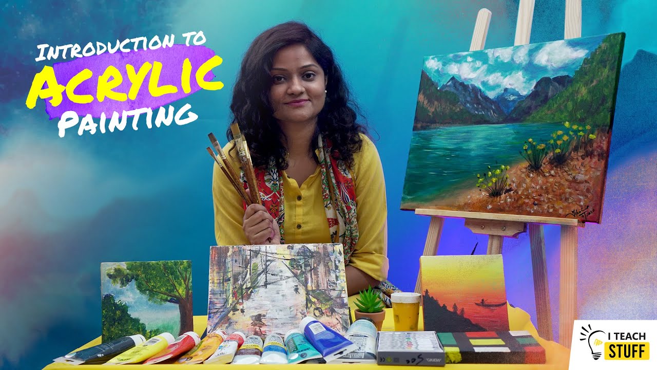 Introduction to Acrylic Painting | Course Promo | ITeachStuff - YouTube