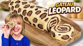 Gâteau roulé léopard INRATABLE 🐆 ultra moelleux (effet Waouh garanti 😲)
