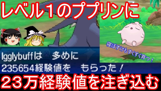 極限まで経験値を高めると レベル１のププリンはどこまで成長するのか ポケモンusum ゆっくり実況 ウルトラサン ムーン Youtube