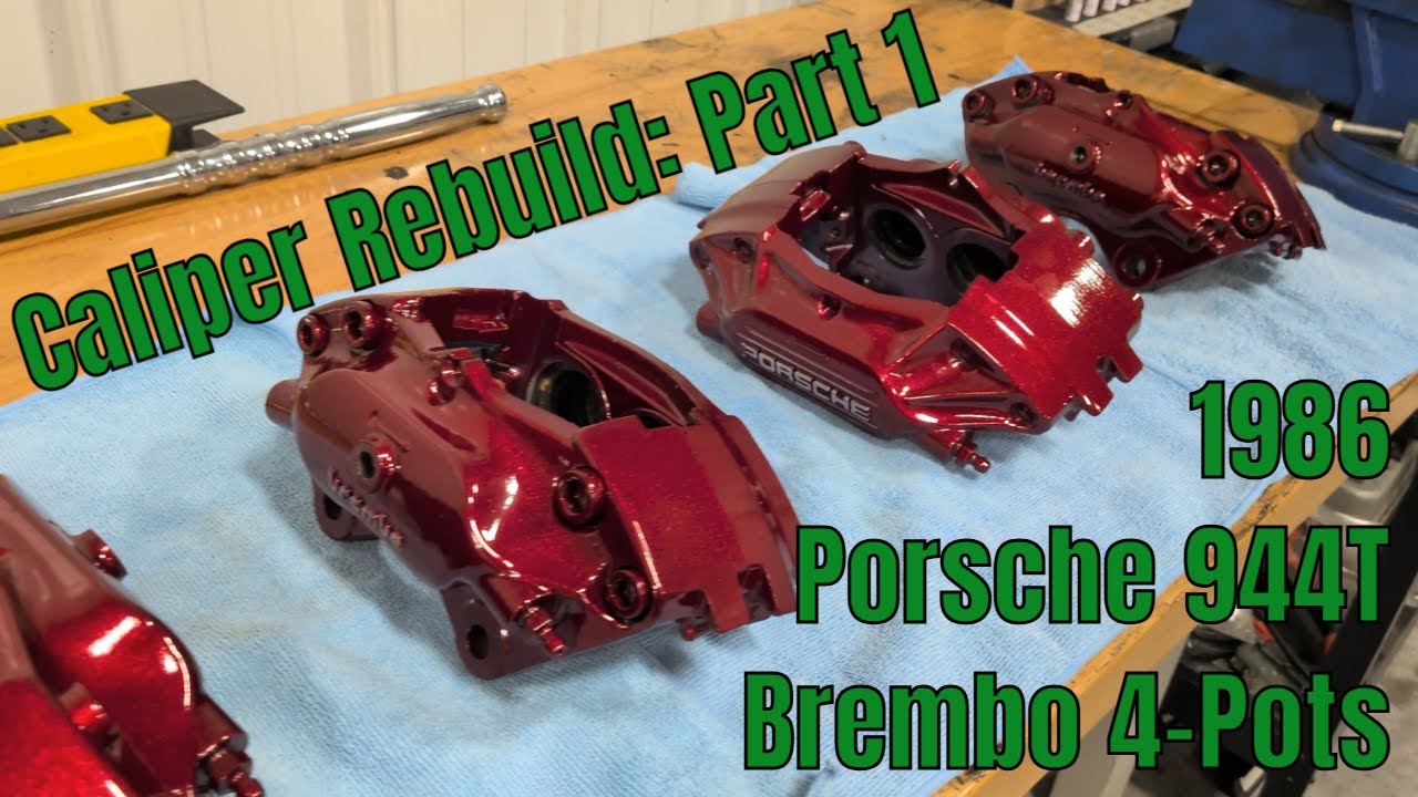 1986 Porsche 944T - Brembo Caliper Rebuild - Part 1 - YouTube