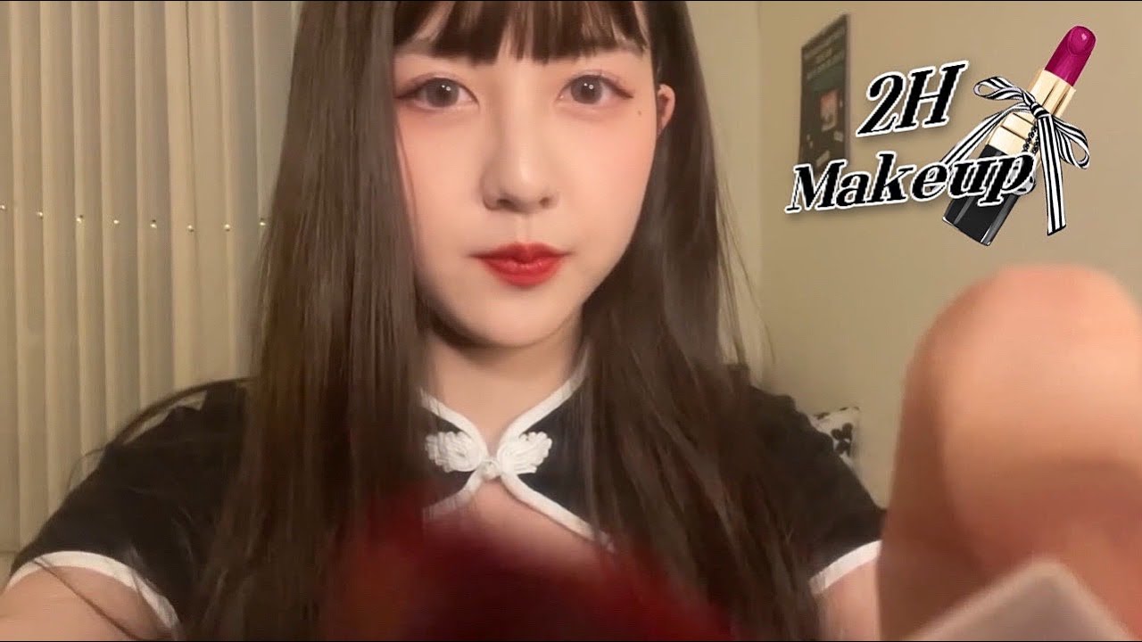 ASMR Full makeup in 2hours💄(Realistic, Applying on the camera) - YouTube