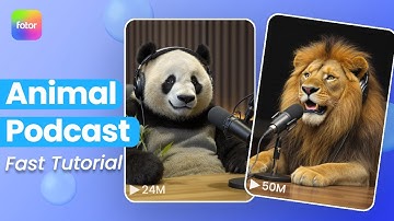 How to Make Viral Talking Animal Podcast on Fotor (Fast Tutorial)